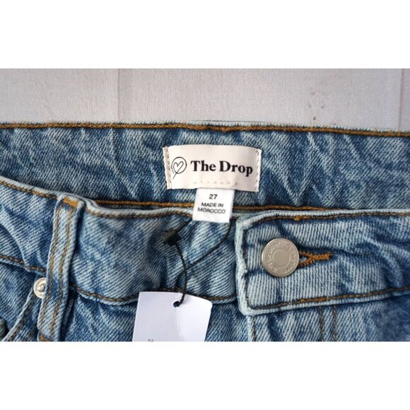 The Drop Standard Ian Mid Rise Relaxed Straight w/ Side Slit - Size 27, NWT - Picture 5 of 11